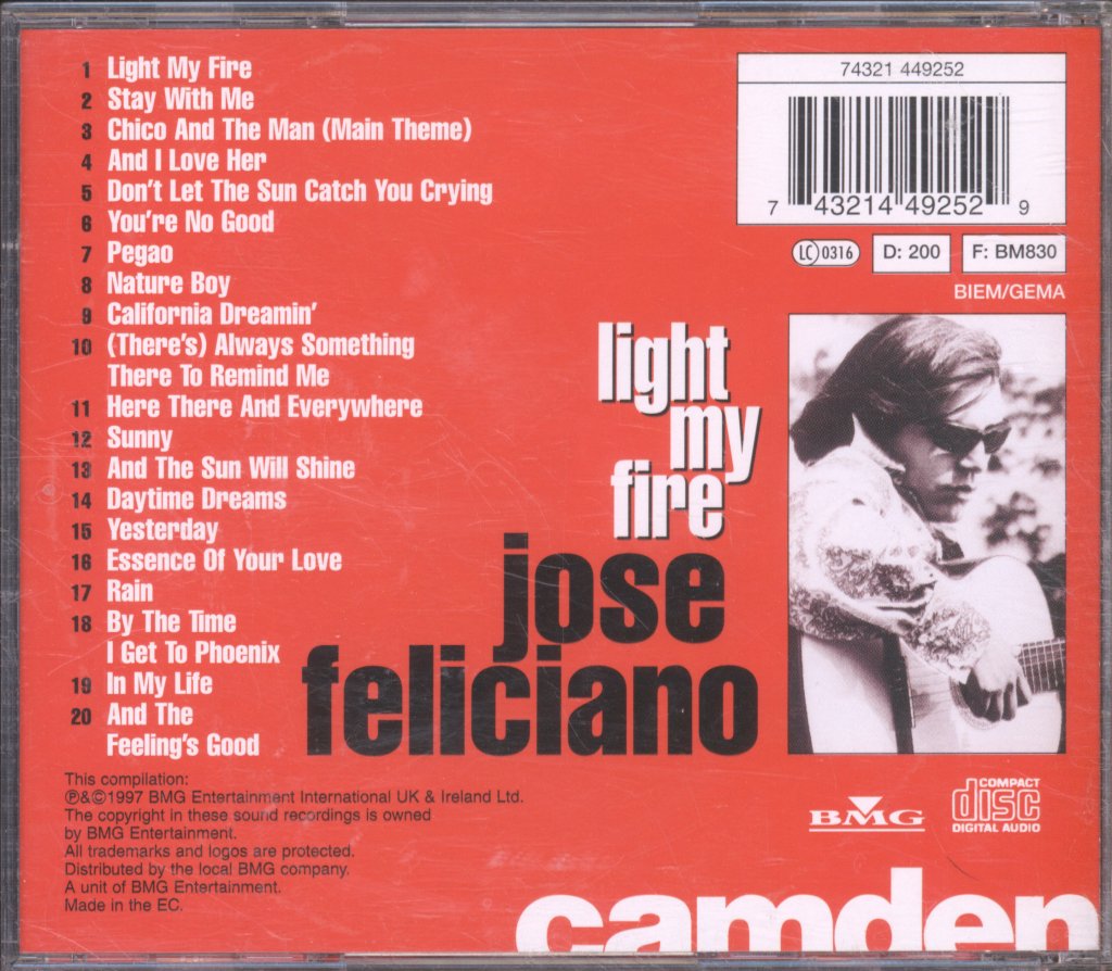 José Feliciano - Light My Fire - Cd