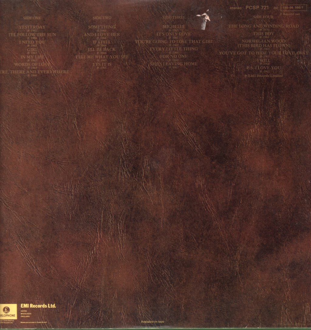 Beatles - Love Songs - Double Lp