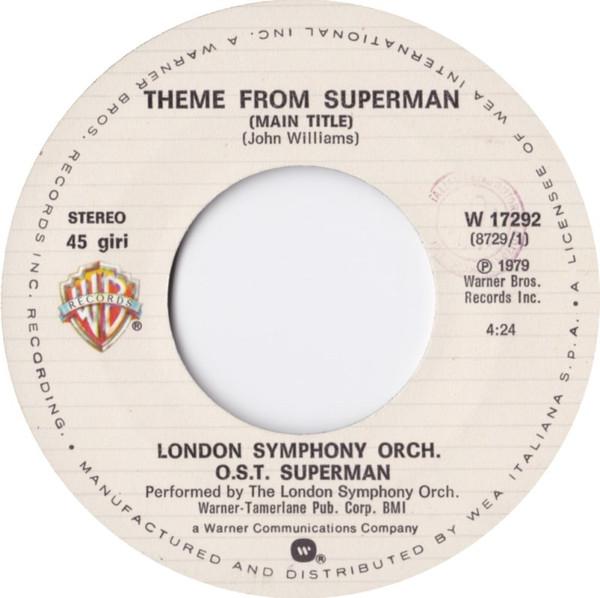 John Williams Conducting The London Symphony Orchestra - Main Theme From Superman - Superman Il Film - 7 Inch