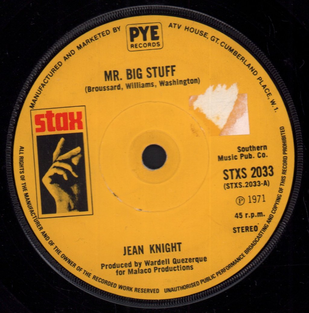 Jean Knight - Mr. Big Stuff - 7 Inch