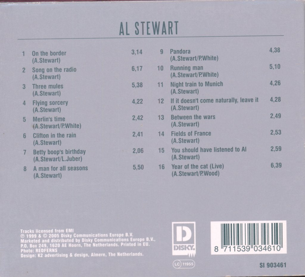Al Stewart - Al Stewart - Cd