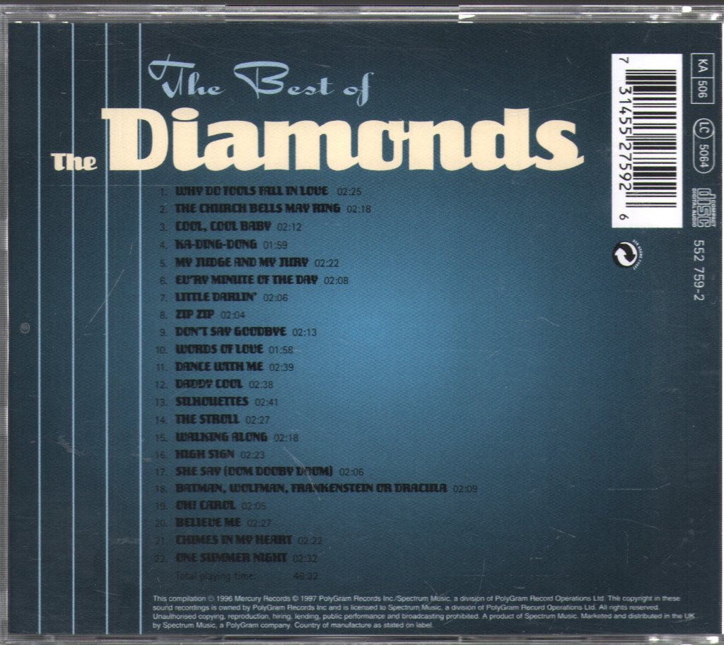 Diamonds - Best Of The Diamonds - Cd