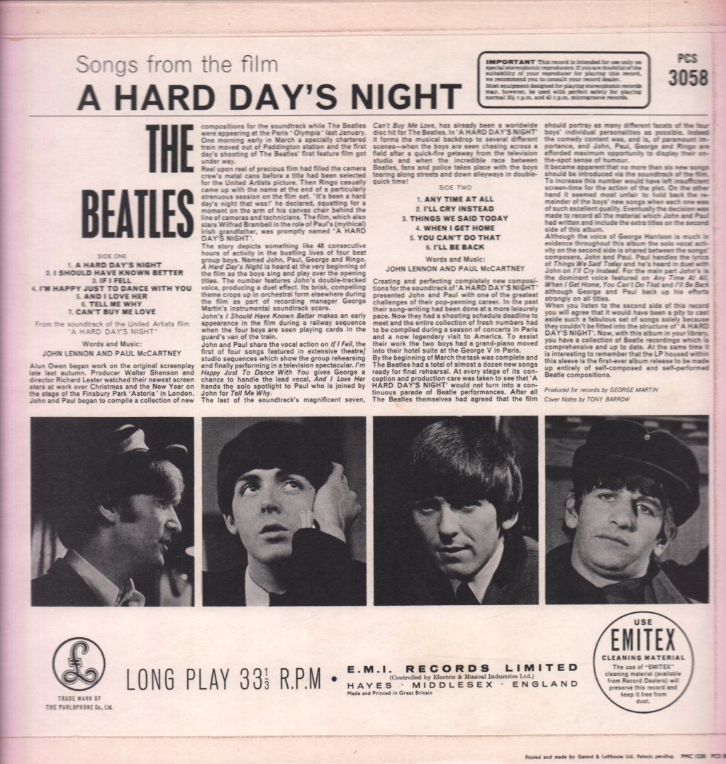 Beatles - A Hard Day's Night - Lp