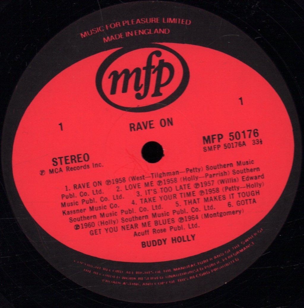 Buddy Holly - Rave On - Lp