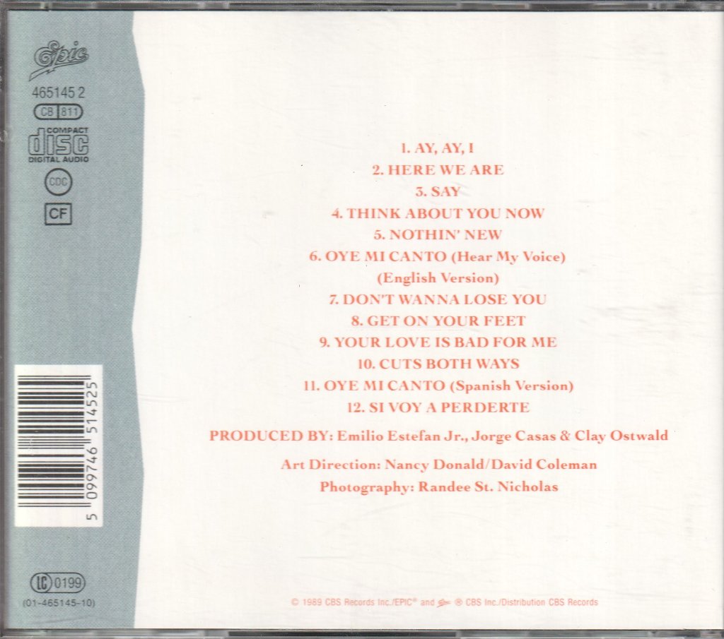 Gloria Estefan - Cuts Both Ways - Cd