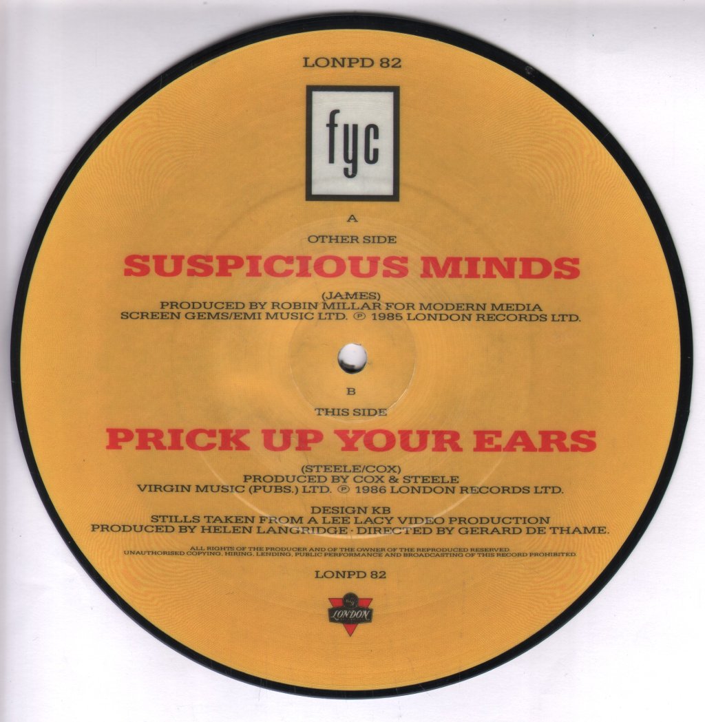 Fine Young Cannibals - Suspicious Minds - 7 Inch