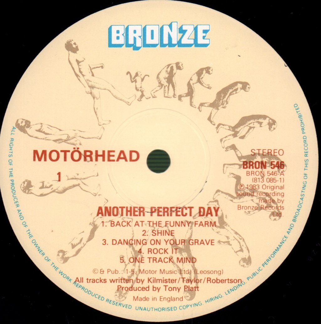 Motorhead - Another Perfect Day - Lp