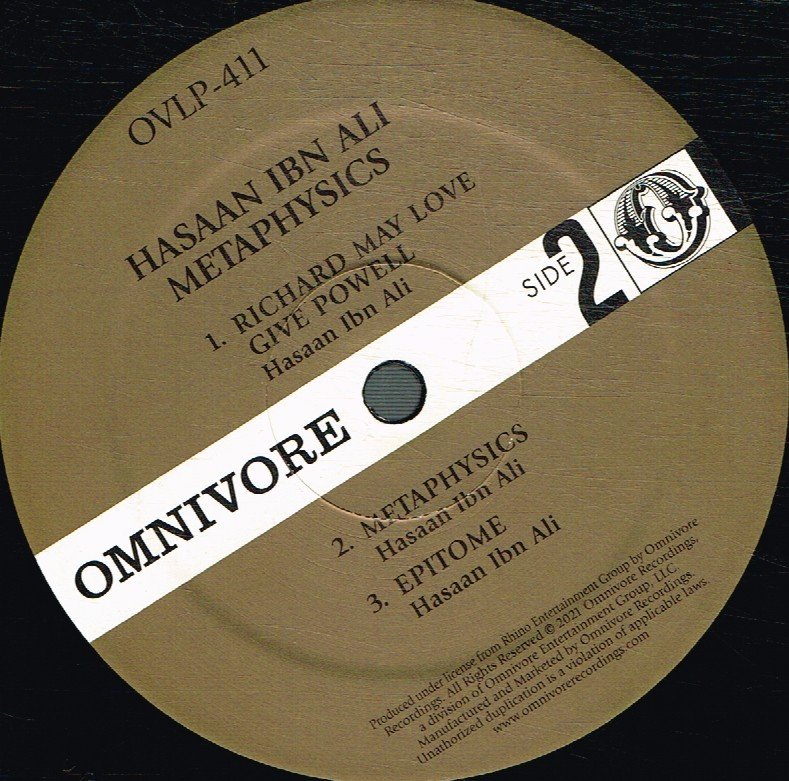 Hasaan Ibn Ali - Metaphysics: The Lost Atlantic Album - Double Lp