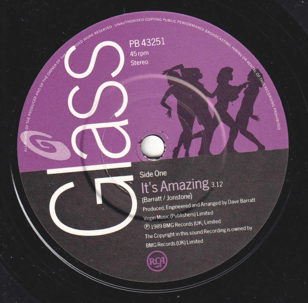 Glass (Female Pop Group) - It's Amazing - 7 Inch
