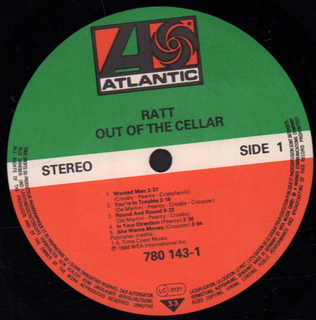 Ratt - Out Of The Cellar - Lp