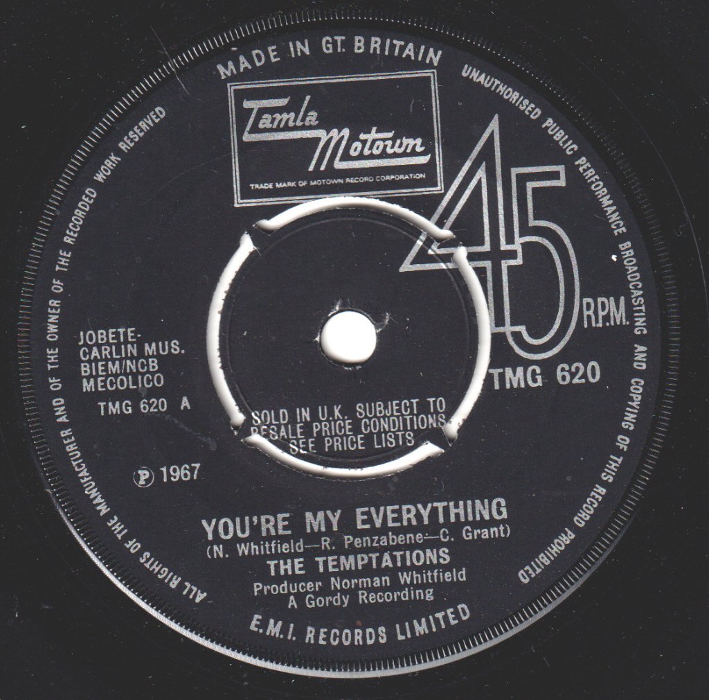 Temptations - You're My Everything - 7 Inch