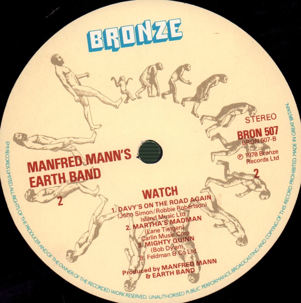 Manfred Mann's Earth Band - Watch - Lp