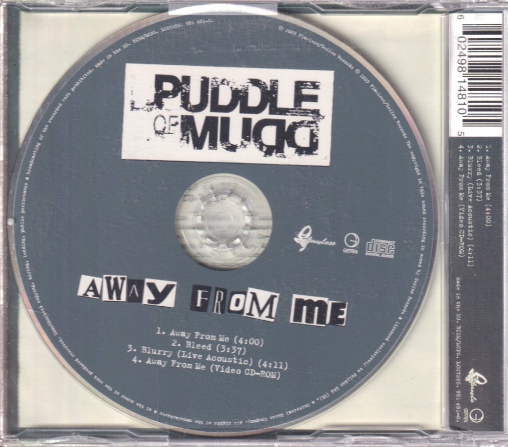 Puddle Of Mudd - Away From Me - Cd