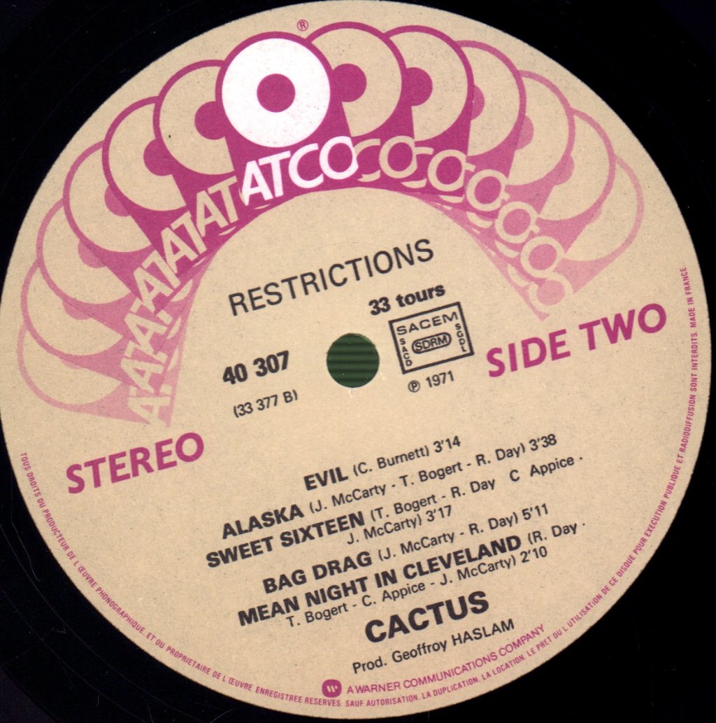 Cactus - Restrctions - Lp