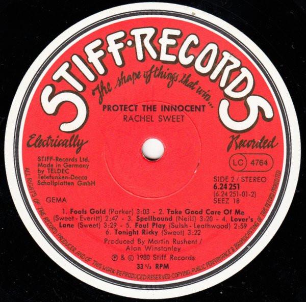Rachel Sweet - Protect The Innocent - Lp