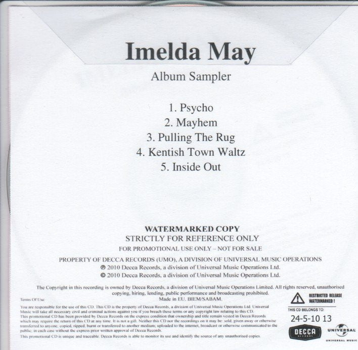 Imelda May - Psycho - Album Sampler - Cdr