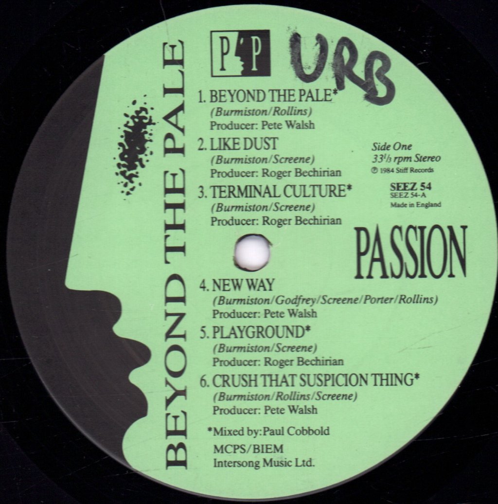 Passion Puppets - Beyond The Pale - Lp