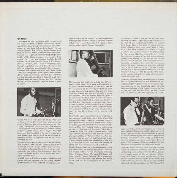 Benny Carter And His Orchestra - Further Definitions - Lp