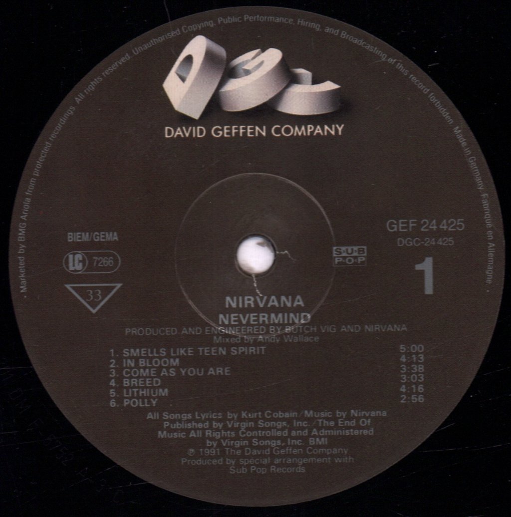 Nirvana - Nevermind - Lp