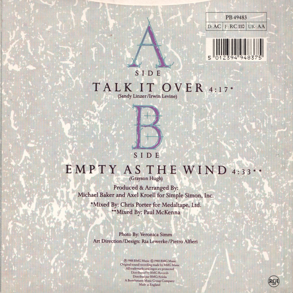 Grayson Hugh - Talk It Over - 7 Inch