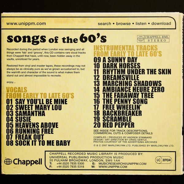 Various Artists - Songs Of The 60's - Cd