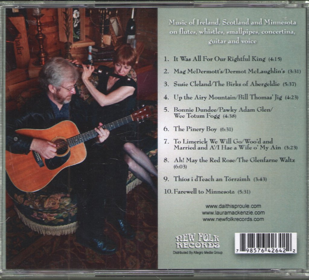 Daithi Sproule and Laura MacKenzie - Pinery - Cd