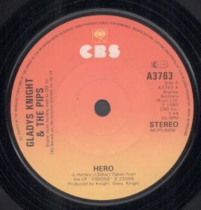 Gladys Knight And The Pips - Hero - 7 Inch