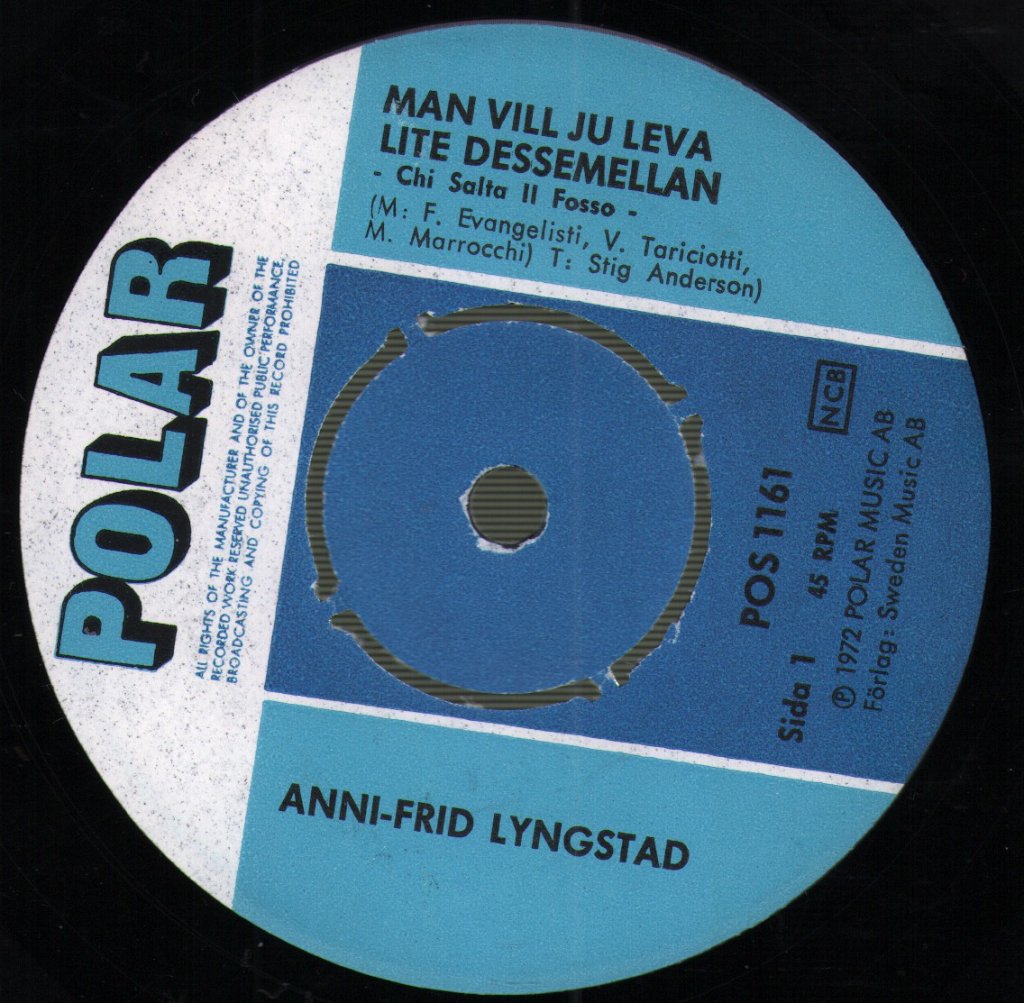 Anni Frid Lyngstad - Man Vill Ju Leva Lite Dessemellan / Ska Man Skratta Eller Gråta - 7 Inch