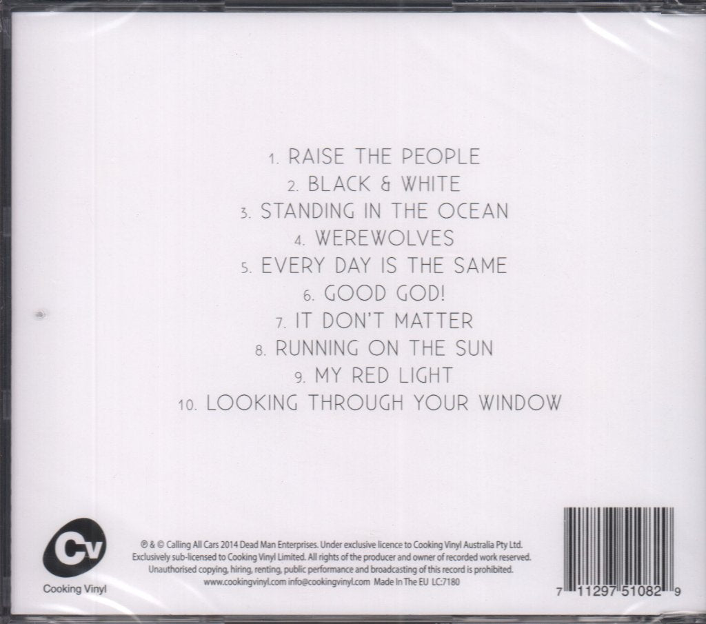 Calling All Cars - Raise The People - Cd