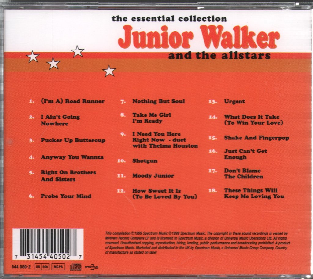 Junior Walker & The All Stars - Essential Collection - Cd