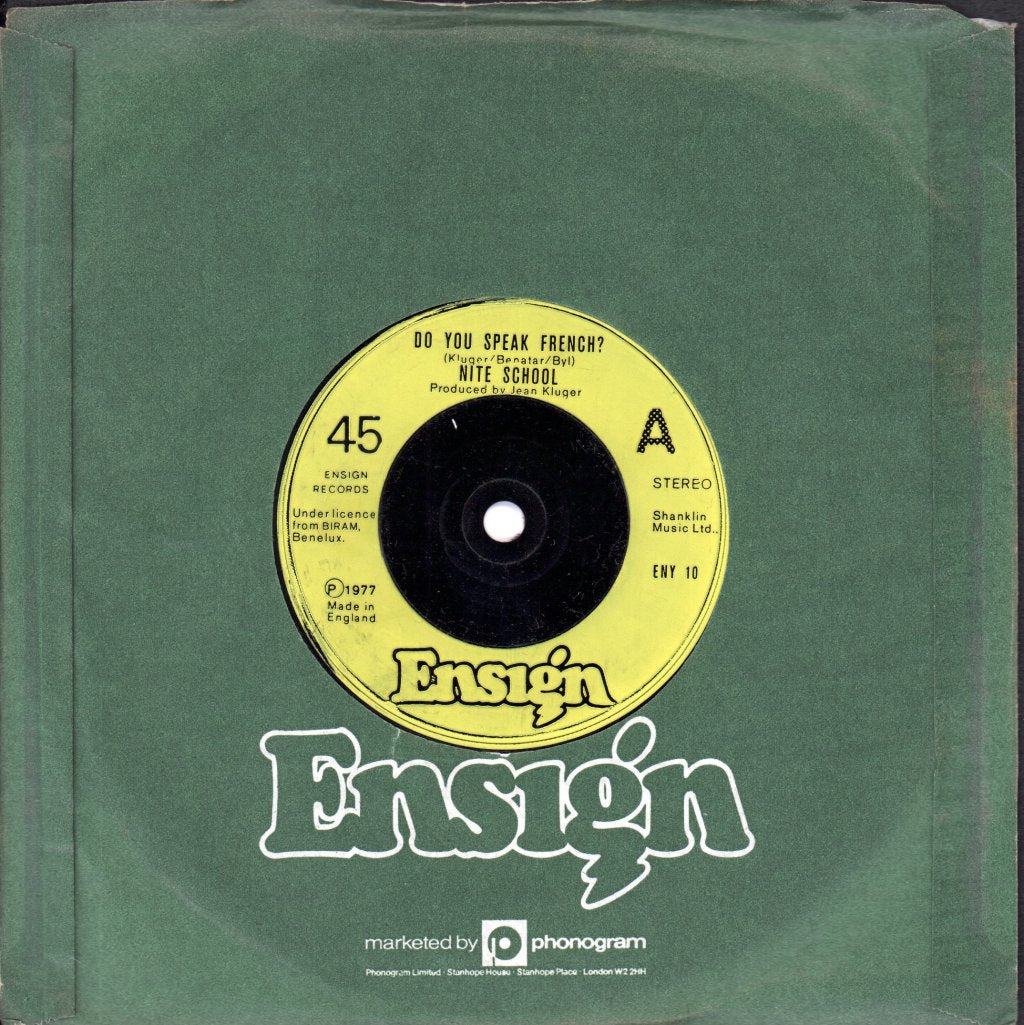 Nite School - Do You Speak French - 7 Inch