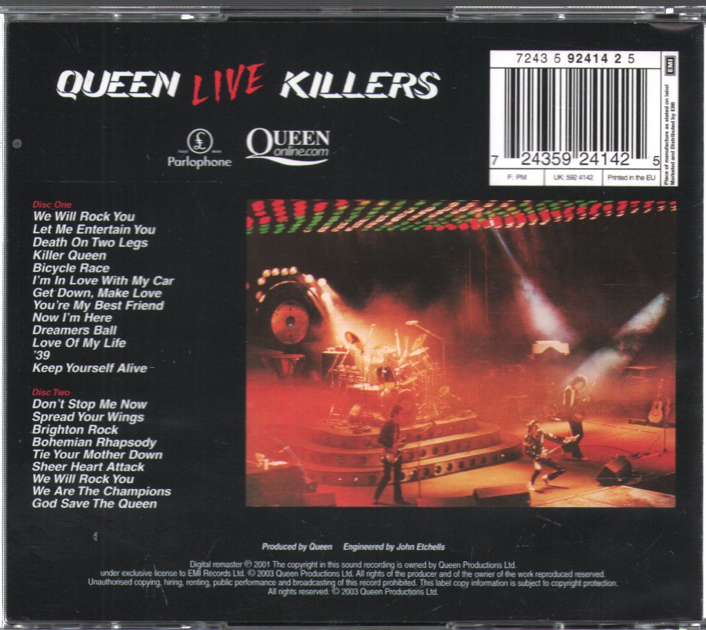 Queen - Live Killers - Double Cd