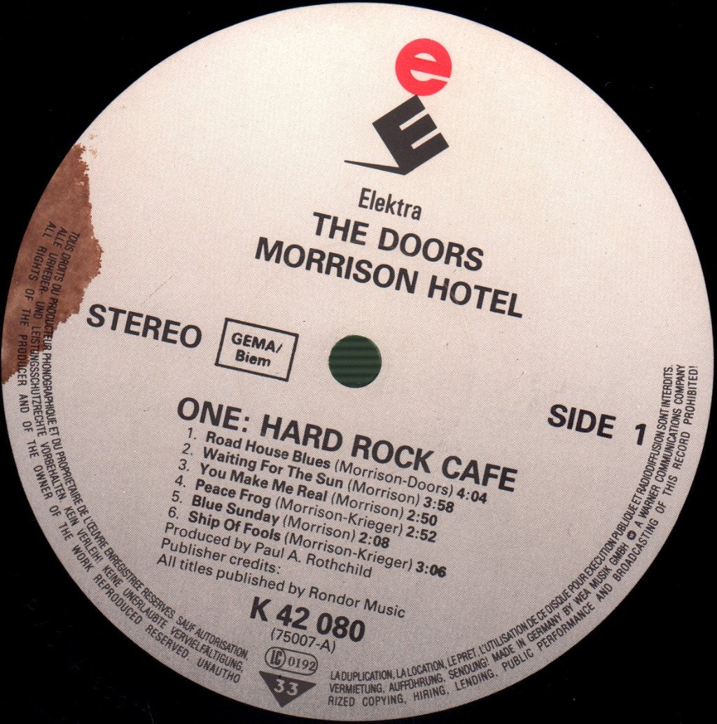 Doors - Morrison Hotel - Lp