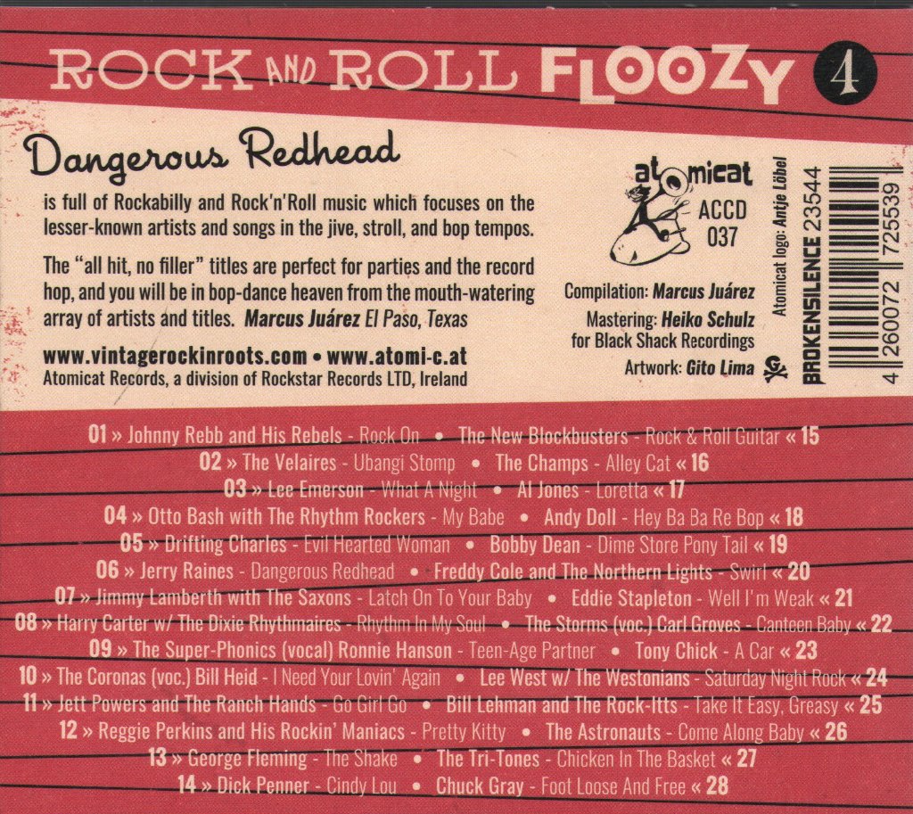 Various Artists - Rock and Roll Floozy 4: Dangerous Redhead - Cd