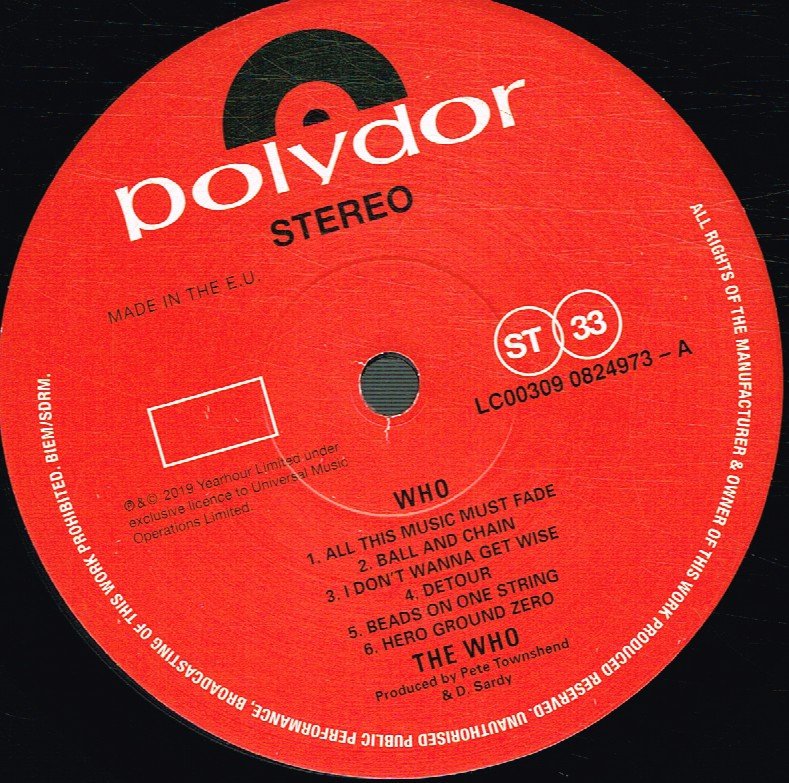 Who - Who - Double Lp
