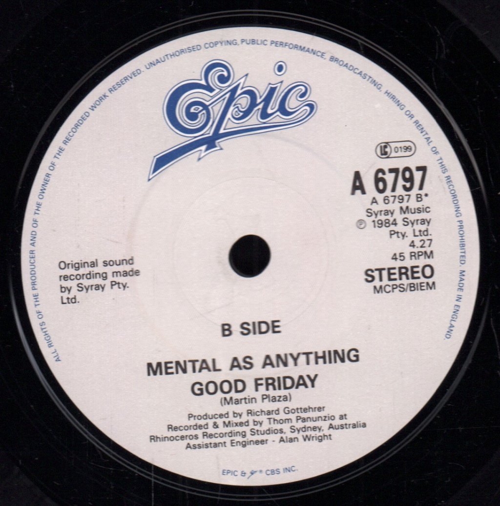 Mental As Anything - Live It Up - 7 Inch