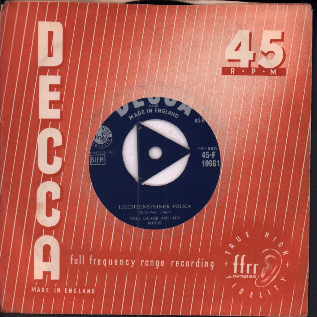 will glahe and his musik - Swiss Kanton Polka - 7 Inch