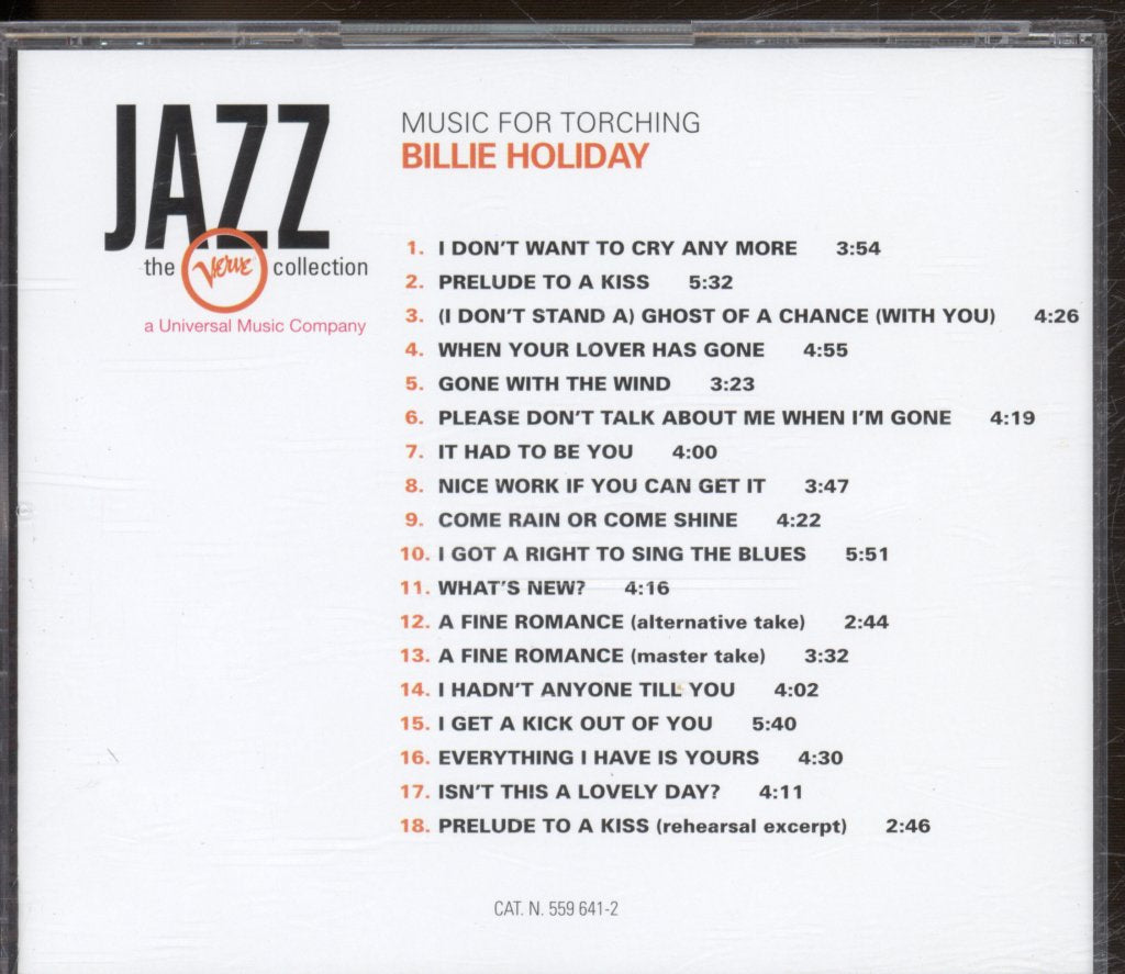 Billie Holiday - Music For Torching - Cd