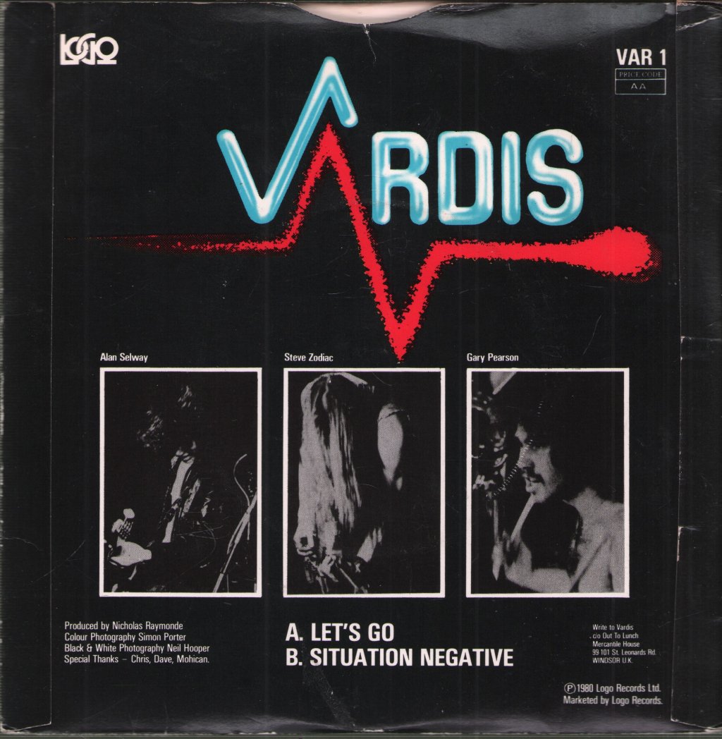 Vardis - Let's Go - 7 Inch