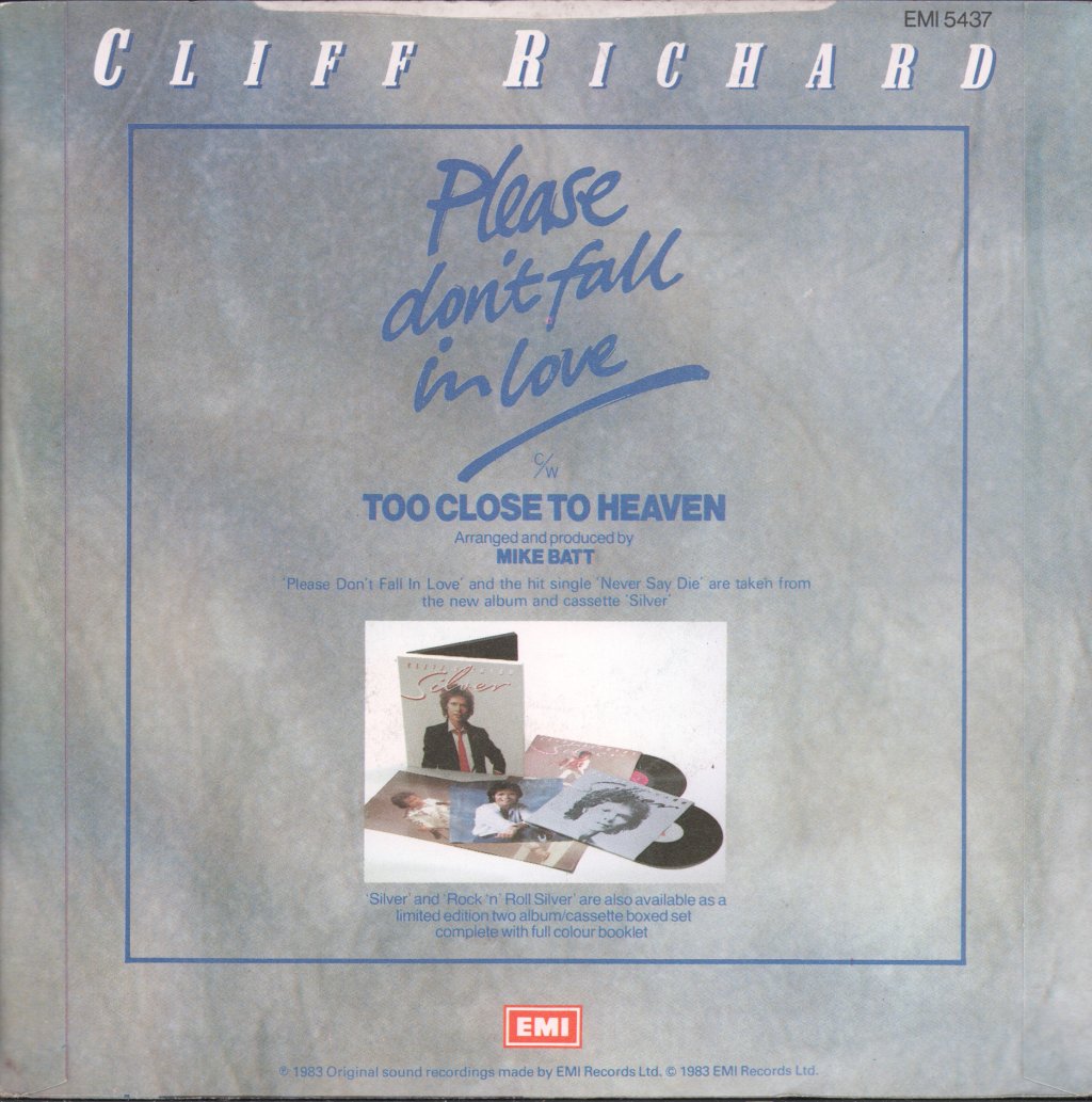 Cliff Richard - Please Don't Fall In Love - 7 Inch
