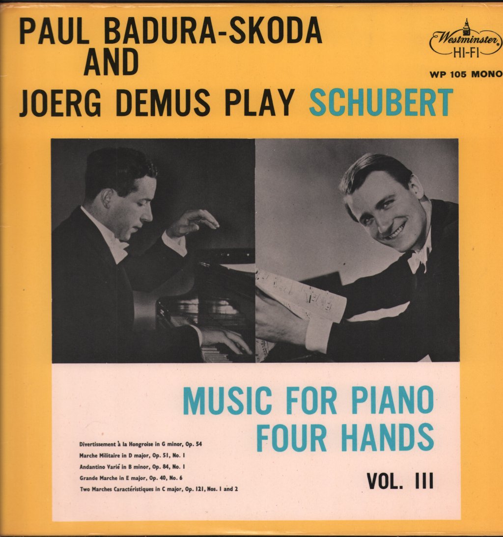 Paul Badura-Skoda And Joerg Demus - Play Schubert - Lp