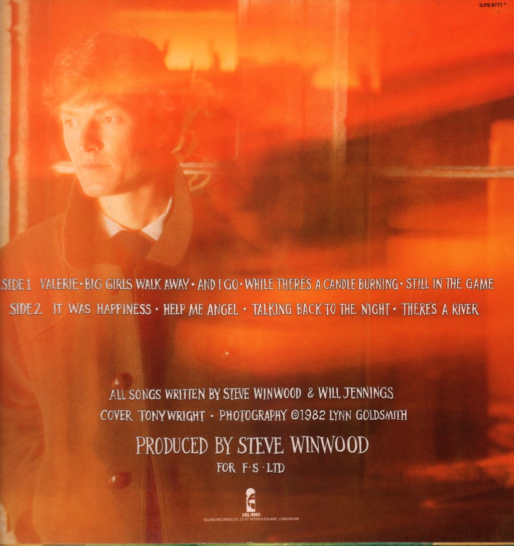 Steve Winwood - Talking Back To The Night - Lp
