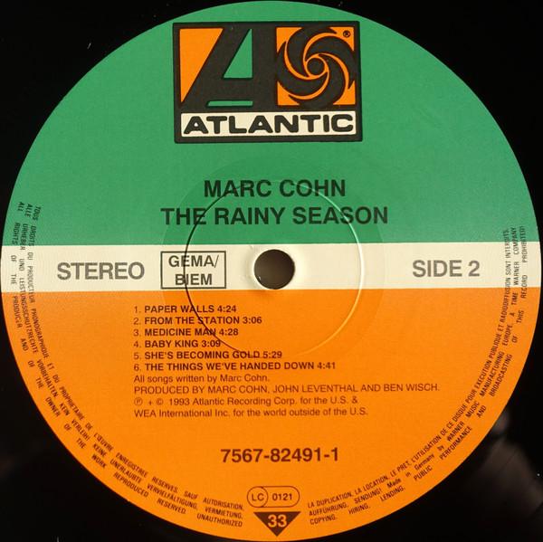 Marc Cohn - Rainy Season - Lp