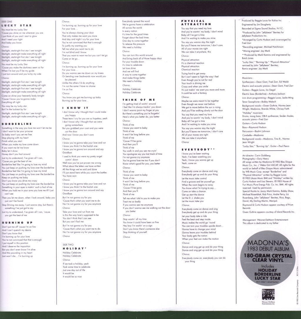 Madonna - Madonna (First Album) - Lp