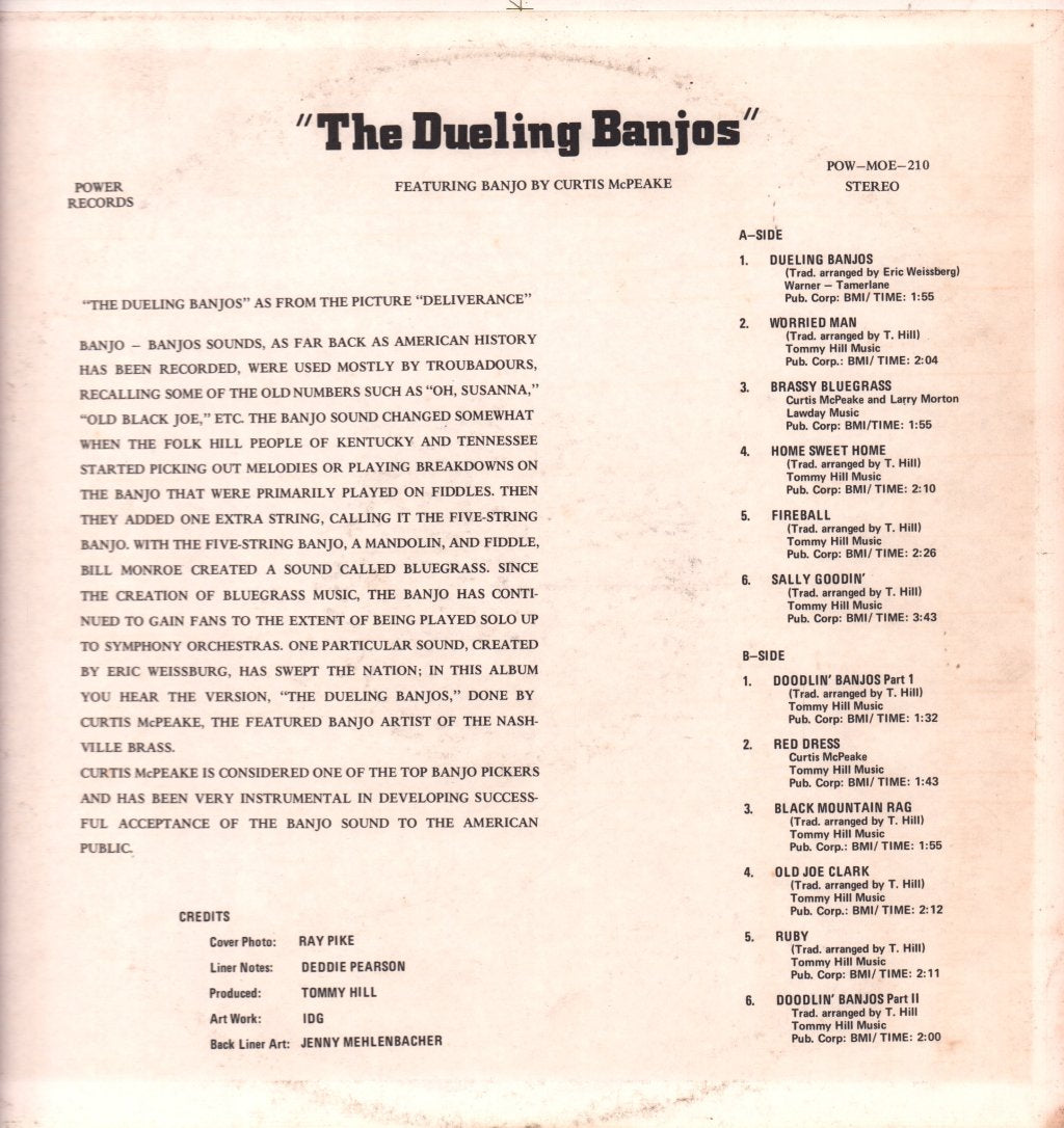 Curtis Mcpeake - Duelling Banjos - Lp