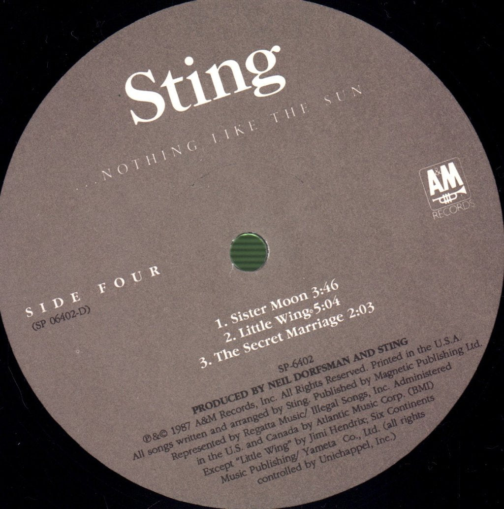 Sting - Nothing Like The Sun - Double Lp