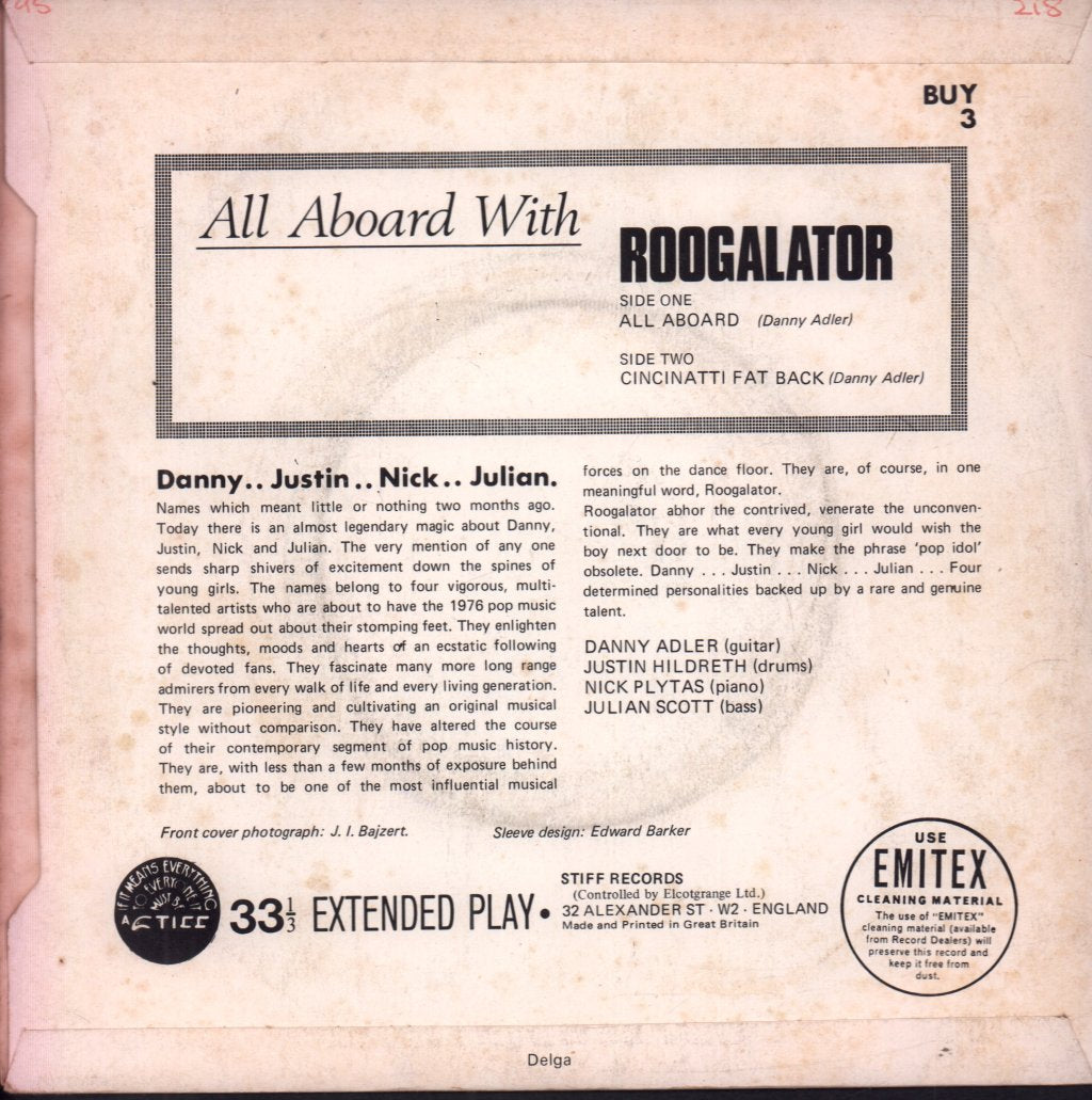 Roogalator - All Aboard - 7 Inch