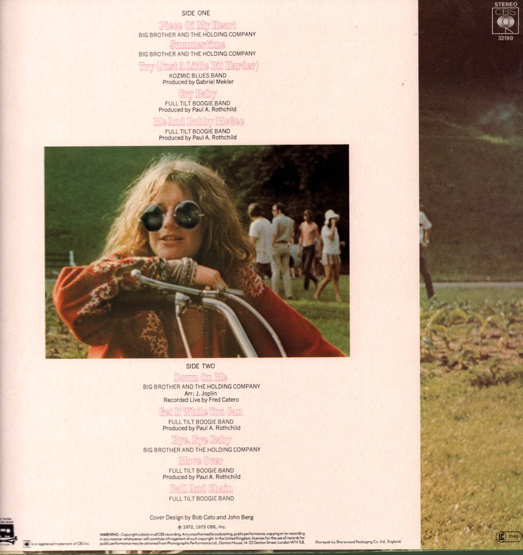 Janis Joplin - Greatest Hits - Lp