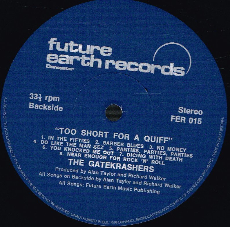 Gatekrashers - Too Short For A Quiff - Lp