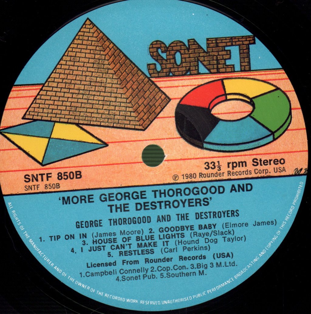 George Thorogood And The Destroyers - More George Thorogood And The Destroyers - Lp